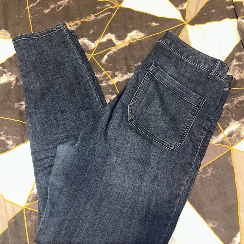 Fashion Nova Dark Blue Straight Leg Jeans
